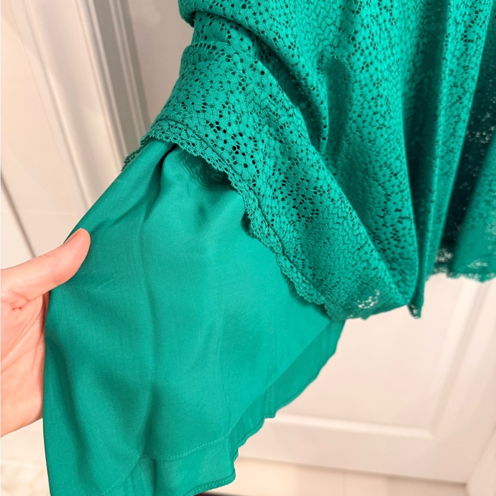 NWT: ME+EM Emerald Lace Dress - Picture 7 of 7